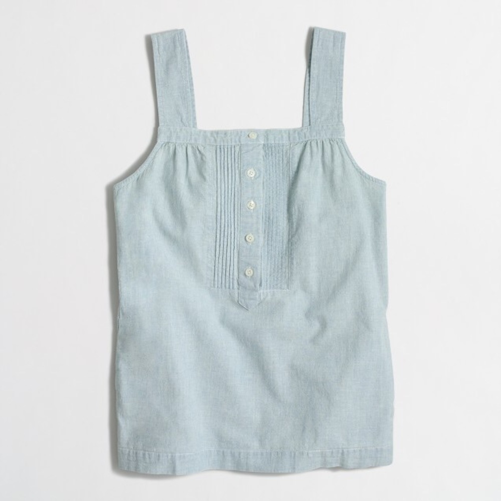 J Crew Factory chambray tank NWT